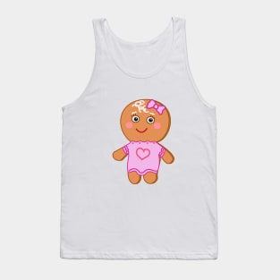 Gabby Gingerbread - Christmas Cartoon Character Tank Top